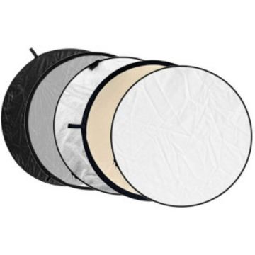 Godox 5 in 1 Atstarotāja ekrāns Soft Zeltains, Sudrabs, Melns, Balts, Caurspīdīgs 80cm
