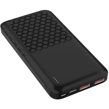 Platinet enerģijas banka 10000mAh PD QC, melna (45931)