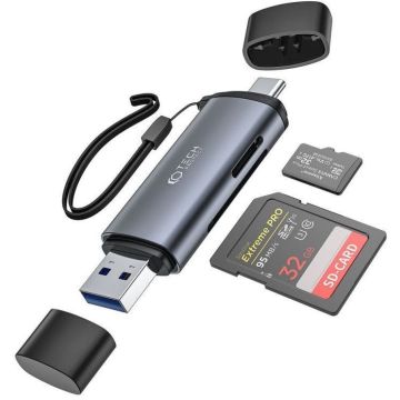 Tech-Protect karšu lasītājs Ultraboost SD/microSD USB/USB-C