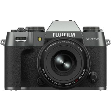 Fujifilm X-T50 + 16-50mm, ogļu pelēks