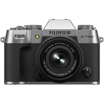 Fujifilm X-T50 + 15-45mm, sudrabs