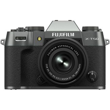 Fujifilm X-T50 + 15-45mm, ogļu pelēks