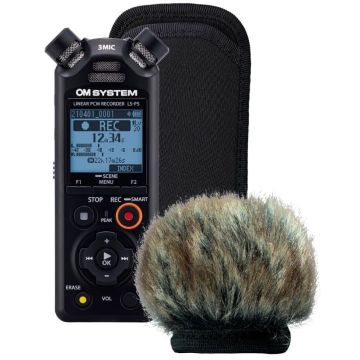 OM System LS-P5 audio ierakstītāja vēja aizsardzības komplekts