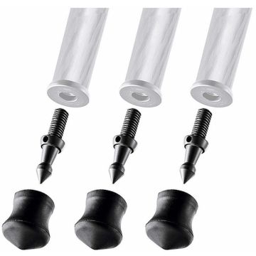 Gitzo GSF30S īsās smailes un gumijas uzgaļi 30mm, 3 gab.