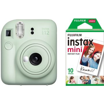 Fujifilm Instax Mini 12, mētolu zaļa + filma