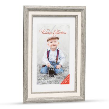 Fotogrāfiju rāmis Action 2 10x15, pelēks/balts