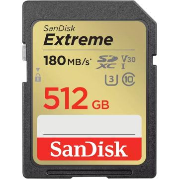 SanDisk Extreme SDXC 512GB atmiņas karte UHS-I C10 U3 V30