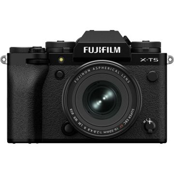 Fujifilm X-T5 + 16-50mm, melna