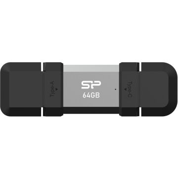 Silicon Power USB padziņa 64GB Mobile C51, sudrabs