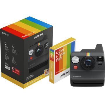 Polaroid Now Gen 3 Melns komplekts ar krāsu filmu (8 fotogrāfijas)