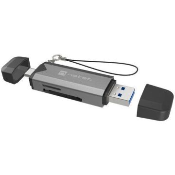 Natec atmiņas karšu lasītājs Scarab 3 USB-A/USB-C