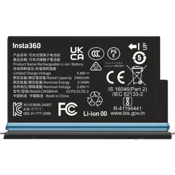 Insta360 X5 battery 2400mAh