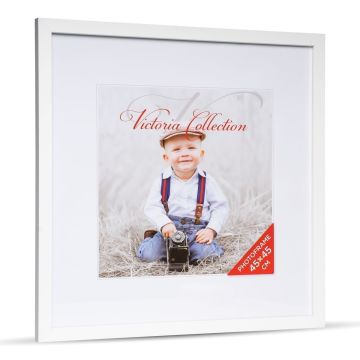 Fotogrāfiju rāmis Cubo 45x45, balts (VF2274)