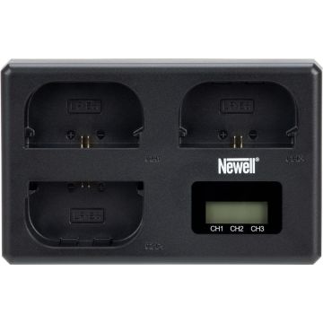 Newell TT-USB-C trīskāršā kanāla lādētājs priekš LP-E6 priekš Canon
