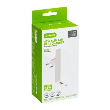 D-Fruit Lādētājs 65W USB-A/USB-C DF136