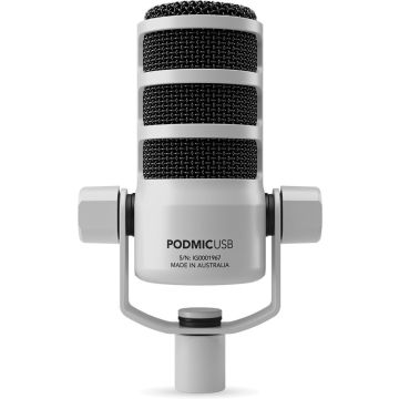 Rode Mikrofons PodMic USB, balts