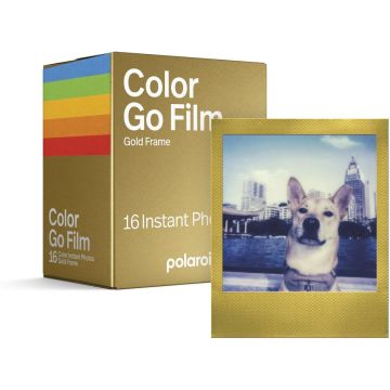 Polaroid krāsainu filma Go - zelta rāmis - dubultais pakets