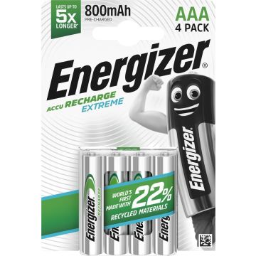 Energizer Recharge Extreme Eco AAA 800mAh 4 pakotne