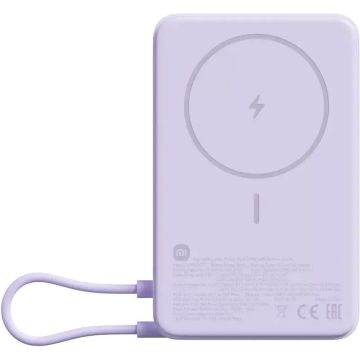 Xiaomi strāvas banka 33W magnētiska 10000mAh, violeta