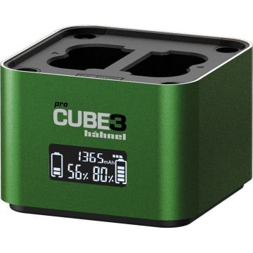 Hähnel ProCube 3 Twin dubultais lādētājs paredzēts Fujifilm