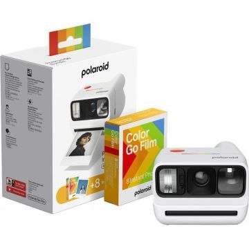Polaroid Go Gen 3 balts + filma (8 fotogrāfijas)