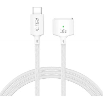 Tech-Protect MMC01 Ultraboost USB-C - MagSafe 3 kabelis 140W 2m, balts