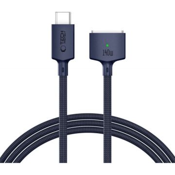 Tech-Protect MMC01 Ultraboost USB-C - MagSafe 3 kabelis 140W 2m, zils