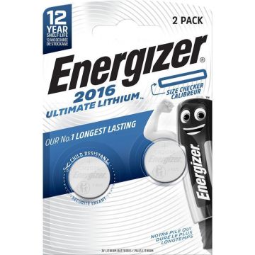Energizer battery Ultimate Lithium CR2016 BL2