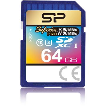 Silicon Power atmiņas karte SDXC 64GB Superior UHS-I U3