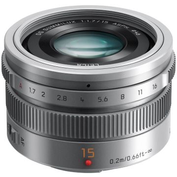 Panasonic Leica DG Summilux 15mm f/1.7 ASPH, sudrabs