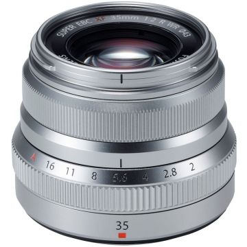 Fujifilm Fujinon XF 35mm f/2 R WR, sudrabs