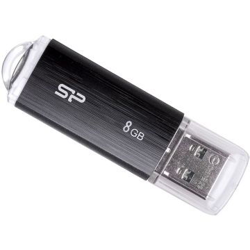 Silicon Power USB noslēpums 8GB Ultima U02, melns