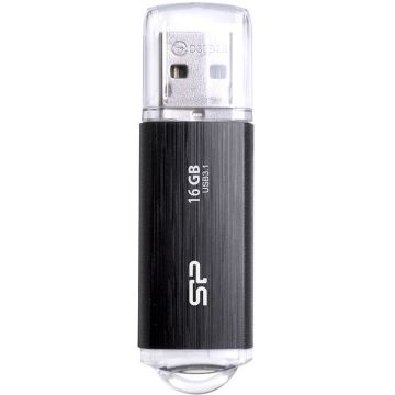 Silicon Power zibatmiņa 16GB Blaze B02 USB 3.2, melna