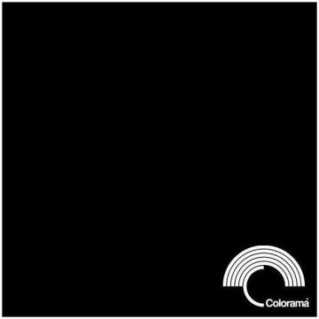 Colorama papīra fons 1,35 x 11 m Black