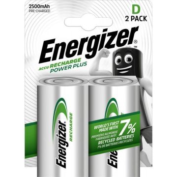 Energizer rechargeable battery Recharge Power Plus D CP2 2500mAh