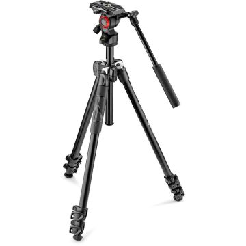 Manfrotto statīvs 290 Light ar galvu MVH400AH MK290LTA3-V