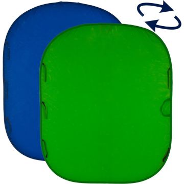 Manfrotto fons Chromakey 1.8x2.1m, zils/zaļš (LA-5987)