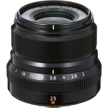 Fujifilm Fujinon XF 23mm f/2.0 R WR objektīvs, melns