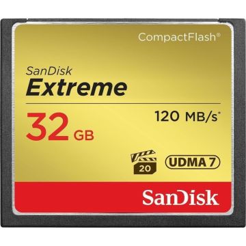 SanDisk Extreme CF 32GB atmiņas karte 120MB/s UDMA7 SDCFXSB-032G-G46