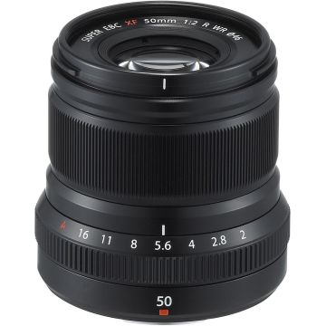 Fujifilm Fujinon XF 50mm f/2 R WR objektīvs, melns