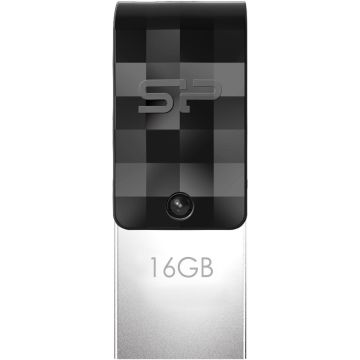 Silicon Power USB zibatmiņa 16GB Mobile C31, melna