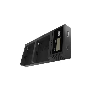 Newell Ultra Fast USB divkanālu akumulatoru lādētājs Sony NP-F, NP-FM