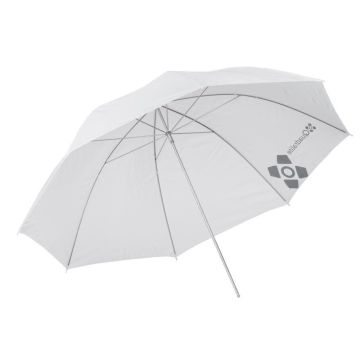 Quadralite studijas lietussargs caurspīdošs balts 120cm