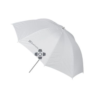 Quadralite studijas lietussargs caurspīdošs balts 91cm