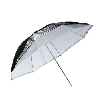 Godox UB-006 lietussargs balts un sudraba 101cm