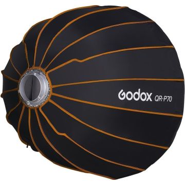 Godox QR-P70 ātri salokāms paraboliskais softbokss, 16 stieņiem