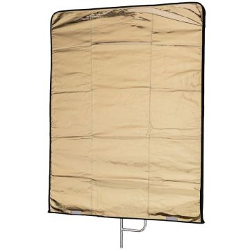 Quadralite 120x120 atstarotājs (flag) ar zelta/sudraba/balta/melna virsmām