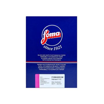 Foma Fomabrom Variant 112 black and white paper 17.8x24cm, 10 sheets