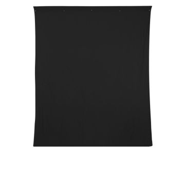 2,7x2,9 m Fomei black fabric backdrop
