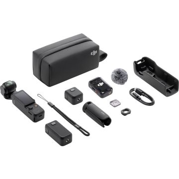 DJI Osmo Pocket 3 Creator Combo kompaktā kamera ar stabilizatoru un piederumiem